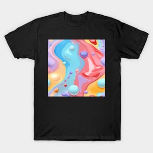 Abstract oil and water mix background T-Shirt